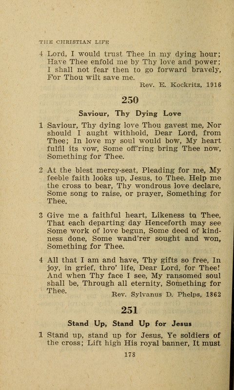 The Evangelical Hymnal. Text edition page 178