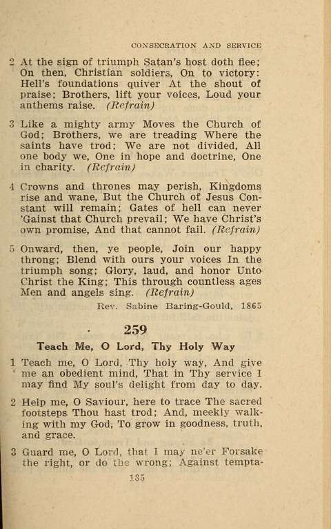 The Evangelical Hymnal. Text edition page 185