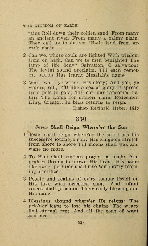 The Evangelical Hymnal. Text edition page 234