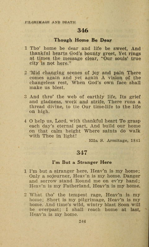 The Evangelical Hymnal. Text edition page 246