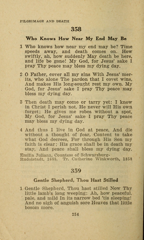 The Evangelical Hymnal. Text edition page 254