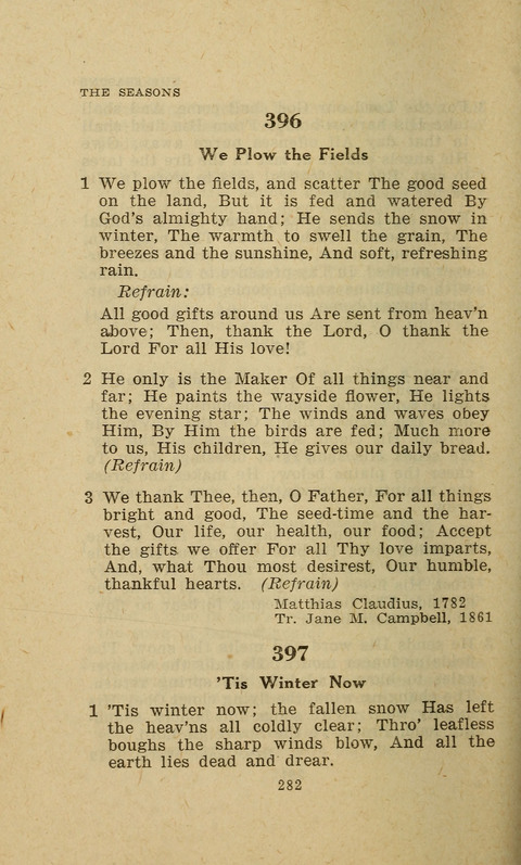 The Evangelical Hymnal. Text edition page 282