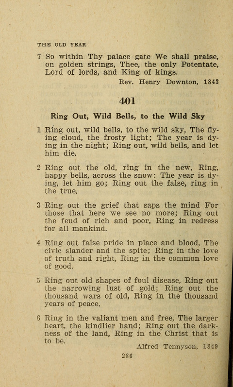 The Evangelical Hymnal. Text edition page 286