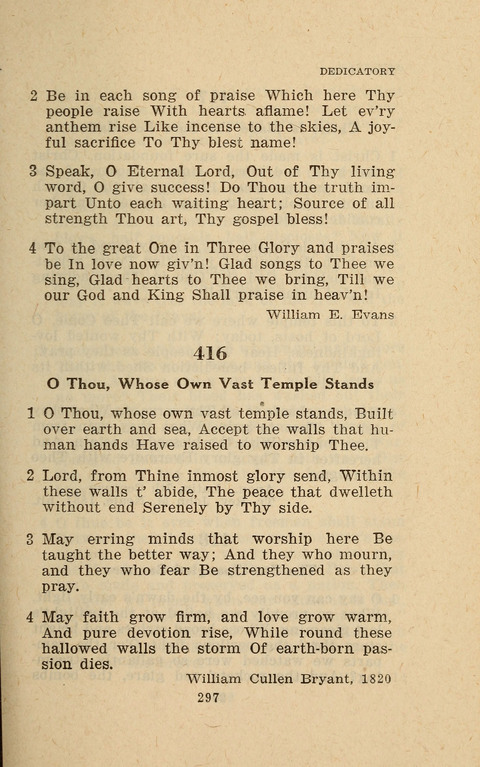 The Evangelical Hymnal. Text edition page 297