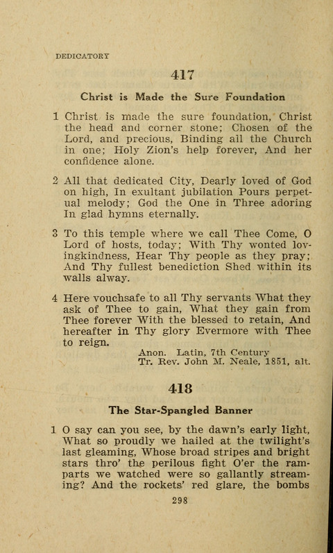 The Evangelical Hymnal. Text edition page 298