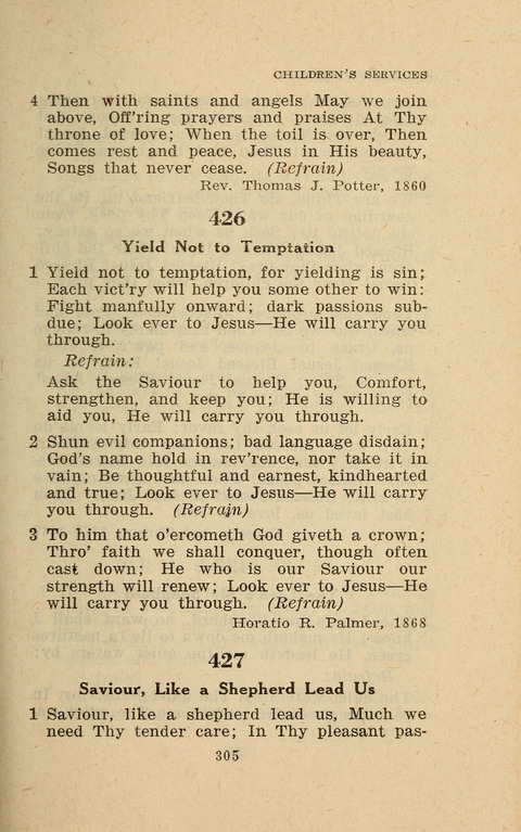 The Evangelical Hymnal. Text edition page 307