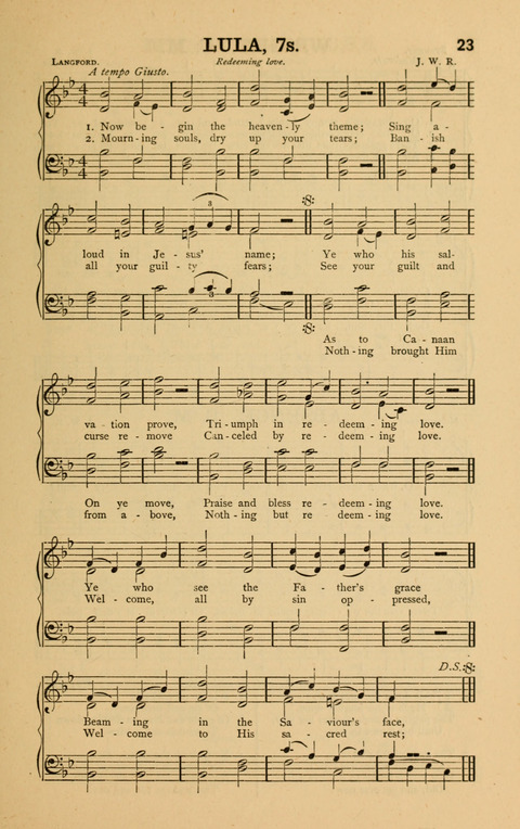 The Everlasting Joy: adapted to the use of public and private worship, Sabbath schools, prayer meetings; also, anniversary occasions, etc. etc. page 23