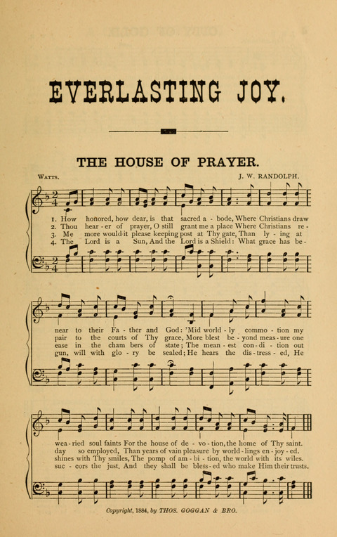 The Everlasting Joy: adapted to the use of public and private worship, Sabbath schools, prayer meetings; also, anniversary occasions, etc. etc. page 3