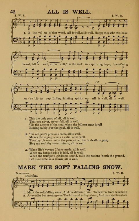 The Everlasting Joy: adapted to the use of public and private worship, Sabbath schools, prayer meetings; also, anniversary occasions, etc. etc. page 42