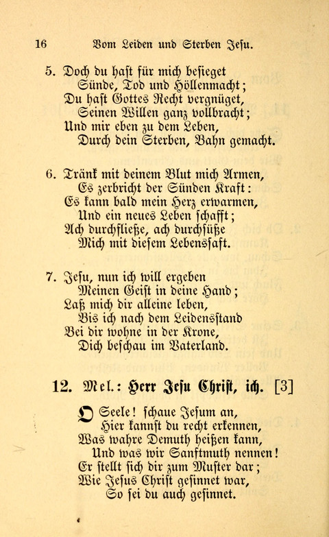 Eine Kleine Lieder-Sammlung: zum Allgemeinen Gebrauch des Wahren Gottes- dienstes, für die Gemeinde Gottes page 16