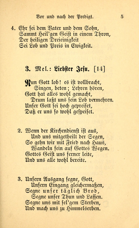 Eine Kleine Lieder-Sammlung: zum Allgemeinen Gebrauch des Wahren Gottes- dienstes, für die Gemeinde Gottes page 5