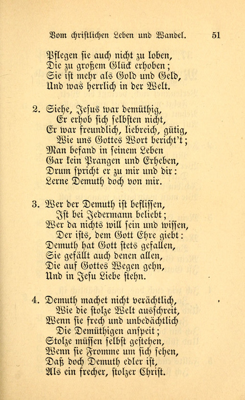 Eine Kleine Lieder-Sammlung: zum Allgemeinen Gebrauch des Wahren Gottes- dienstes, für die Gemeinde Gottes page 51