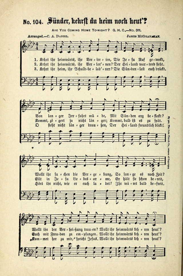 Evangeliums-Lieder 1 und 2 (Gospel Hymns) page 102