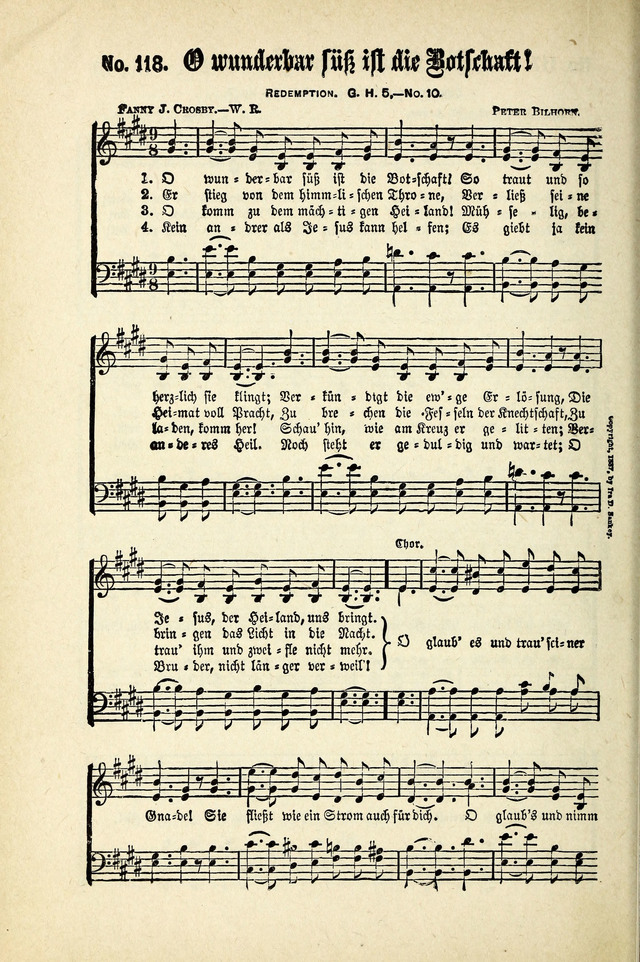 Evangeliums-Lieder 1 und 2 (Gospel Hymns) page 118