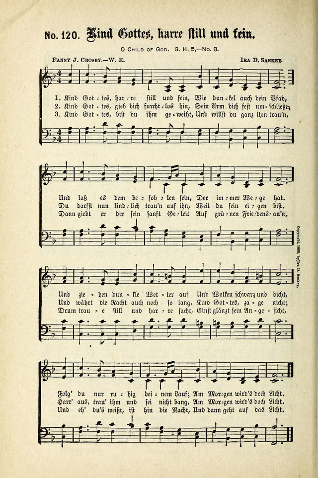 Evangeliums-Lieder 1 und 2 (Gospel Hymns) page 120