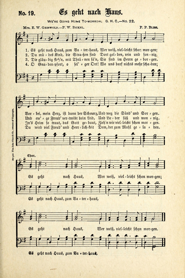 Evangeliums-Lieder 1 und 2 (Gospel Hymns) page 19