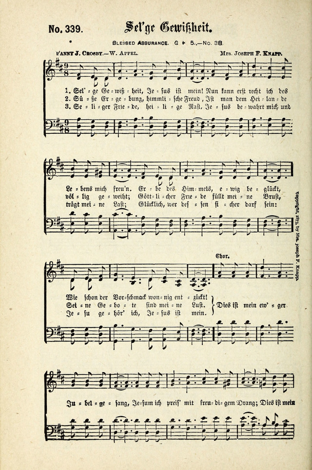 Evangeliums-Lieder 1 und 2 (Gospel Hymns) page 338