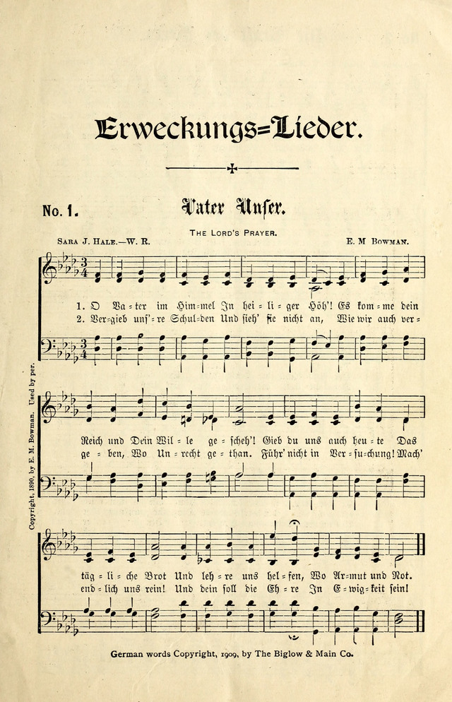 Erweckungs-Lieder page 1