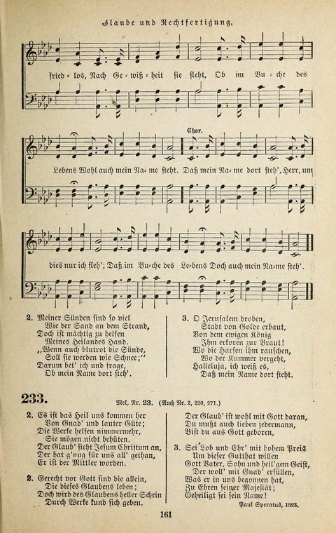 Evangelischer Liederschatz: eine Auswahl der bekanntesten Kernlieder für Sonntags-Schule, Vereine und Gottesdienste (2. Auflage) page 161