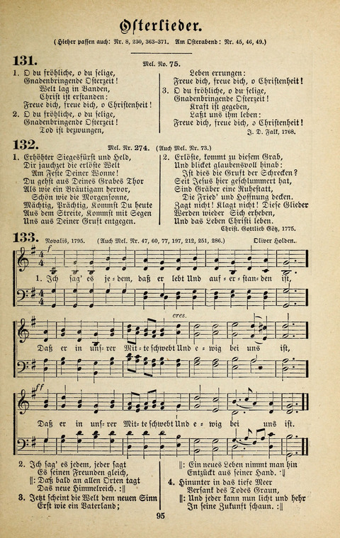 Evangelischer Liederschatz: eine Auswahl der bekanntesten Kernlieder für Sonntags-Schule, Vereine und Gottesdienste (2. Auflage) page 95