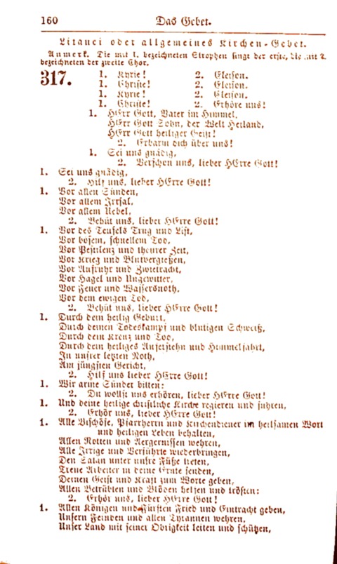 Evang.-Lutherisches Gesangbuch page 161