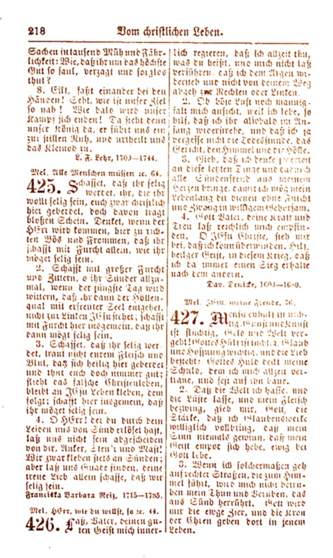 Evang.-Lutherisches Gesangbuch page 219