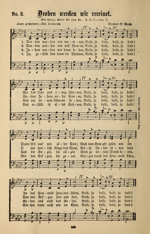 Evangeliums-Lieder 1 und 2: (Gospel Hymns) mit deutschen Kernliedern page 10