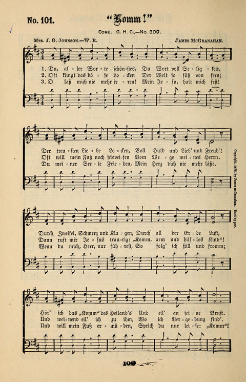 Evangeliums-Lieder 1 und 2: (Gospel Hymns) mit deutschen Kernliedern page 100