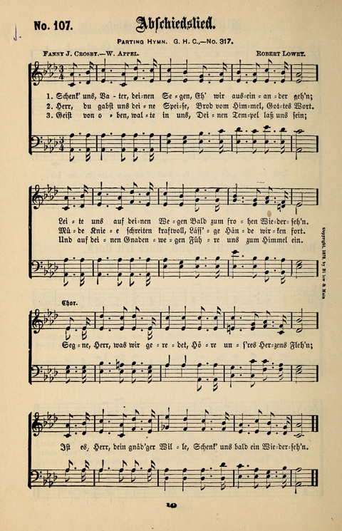 Evangeliums-Lieder 1 und 2: (Gospel Hymns) mit deutschen Kernliedern page 108