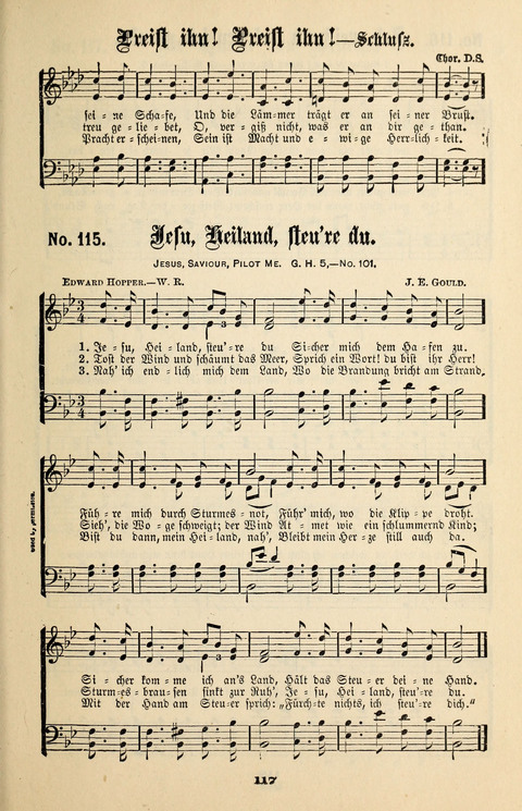 Evangeliums-Lieder 1 und 2: (Gospel Hymns) mit deutschen Kernliedern page 117