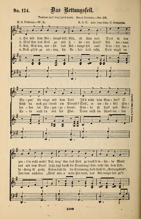 Evangeliums-Lieder 1 und 2: (Gospel Hymns) mit deutschen Kernliedern page 126