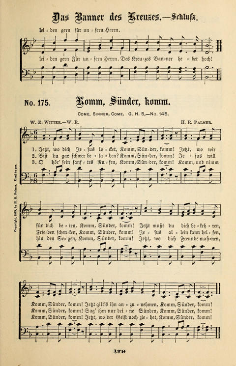 Evangeliums-Lieder 1 und 2: (Gospel Hymns) mit deutschen Kernliedern page 179