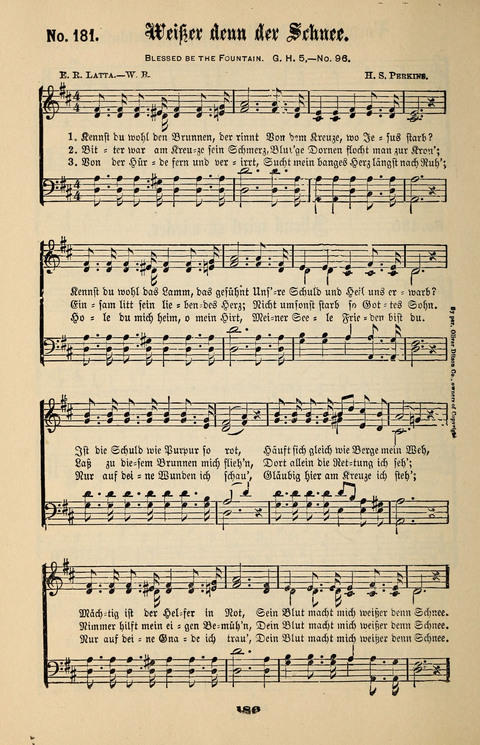 Evangeliums-Lieder 1 und 2: (Gospel Hymns) mit deutschen Kernliedern page 186