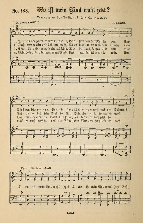 Evangeliums-Lieder 1 und 2: (Gospel Hymns) mit deutschen Kernliedern page 192