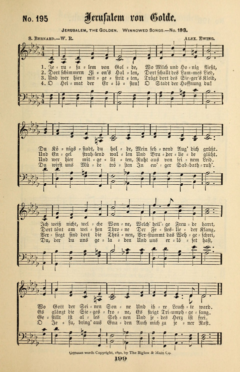 Evangeliums-Lieder 1 und 2: (Gospel Hymns) mit deutschen Kernliedern page 199