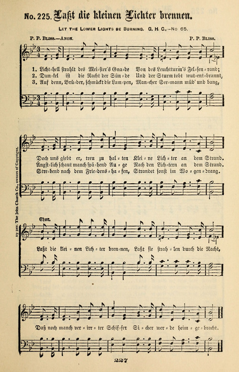 Evangeliums-Lieder 1 und 2: (Gospel Hymns) mit deutschen Kernliedern page 227