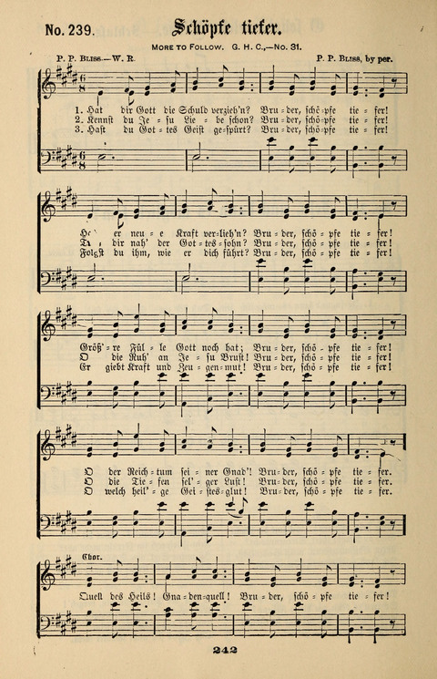 Evangeliums-Lieder 1 und 2: (Gospel Hymns) mit deutschen Kernliedern page 242