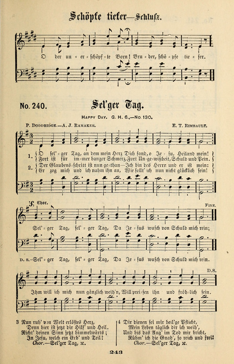 Evangeliums-Lieder 1 und 2: (Gospel Hymns) mit deutschen Kernliedern page 243