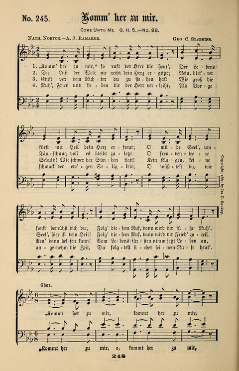 Evangeliums-Lieder 1 und 2: (Gospel Hymns) mit deutschen Kernliedern page 248