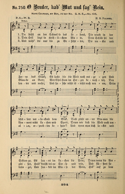 Evangeliums-Lieder 1 und 2: (Gospel Hymns) mit deutschen Kernliedern page 254