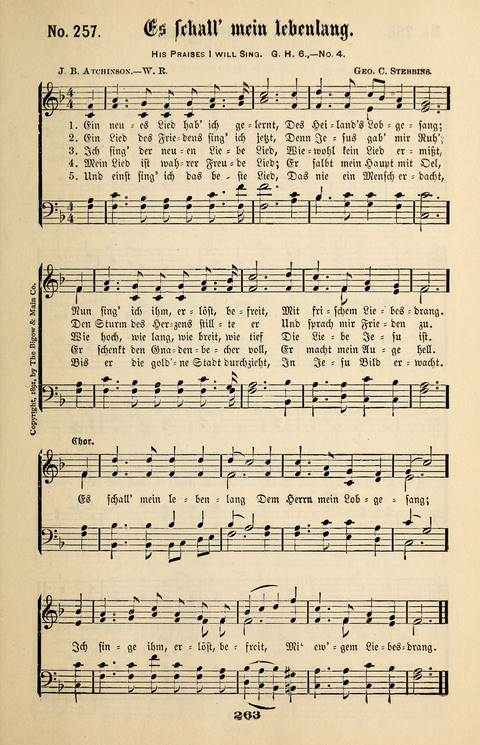 Evangeliums-Lieder 1 und 2: (Gospel Hymns) mit deutschen Kernliedern page 263