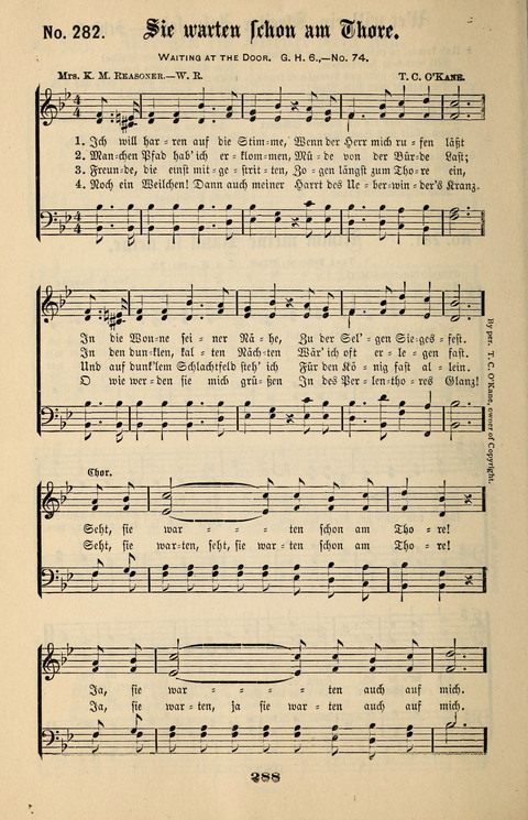 Evangeliums-Lieder 1 und 2: (Gospel Hymns) mit deutschen Kernliedern page 288