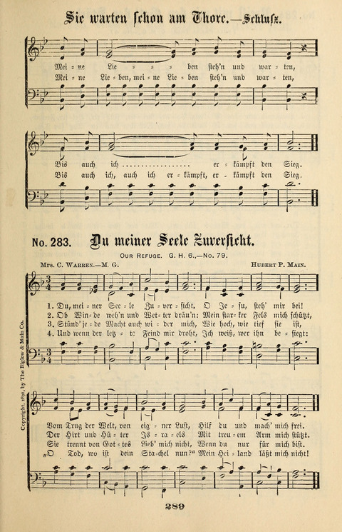 Evangeliums-Lieder 1 und 2: (Gospel Hymns) mit deutschen Kernliedern page 289