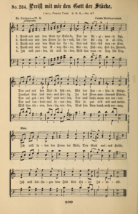 Evangeliums-Lieder 1 und 2: (Gospel Hymns) mit deutschen Kernliedern page 290