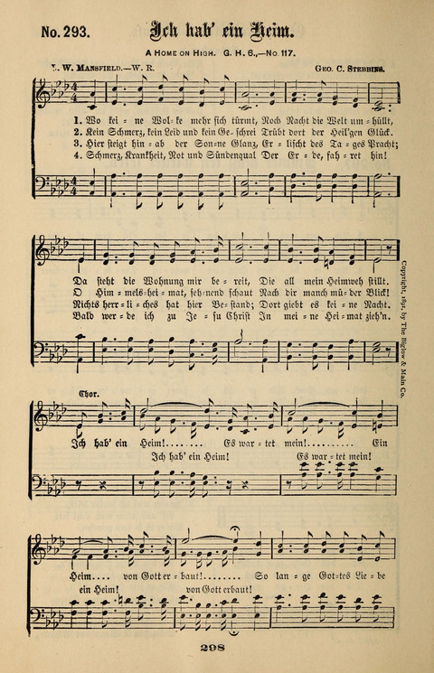 Evangeliums-Lieder 1 und 2: (Gospel Hymns) mit deutschen Kernliedern page 298