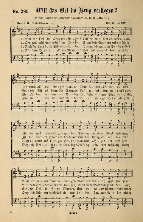 Evangeliums-Lieder 1 und 2: (Gospel Hymns) mit deutschen Kernliedern page 300