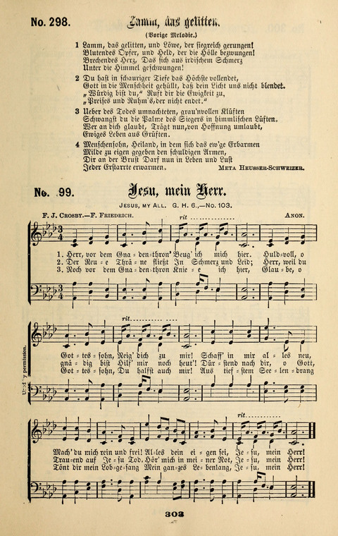 Evangeliums-Lieder 1 und 2: (Gospel Hymns) mit deutschen Kernliedern page 303