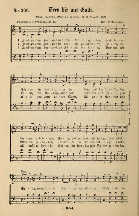 Evangeliums-Lieder 1 und 2: (Gospel Hymns) mit deutschen Kernliedern page 304