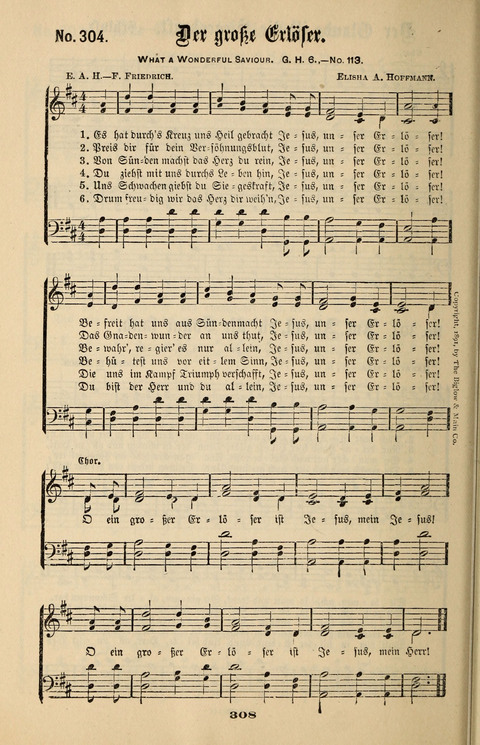 Evangeliums-Lieder 1 und 2: (Gospel Hymns) mit deutschen Kernliedern page 308