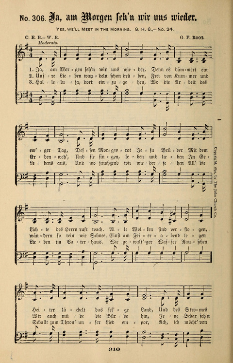 Evangeliums-Lieder 1 und 2: (Gospel Hymns) mit deutschen Kernliedern page 310